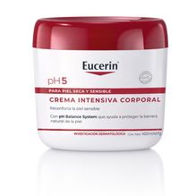 Crema pH5 intensiva corporal Eucerin para piel seca y sensible x 450 ml