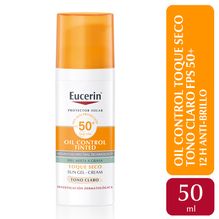 Protector solar Eucerin Oil Control Sun Face Toque Seco Tono claro FPS 50  x 50 ml