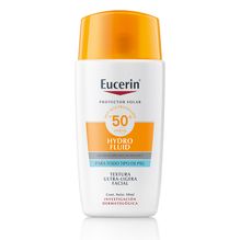 Protector solar facial Eucerin Hydro Fluid FPS 50+ para todo tipo de piel x 50 ml