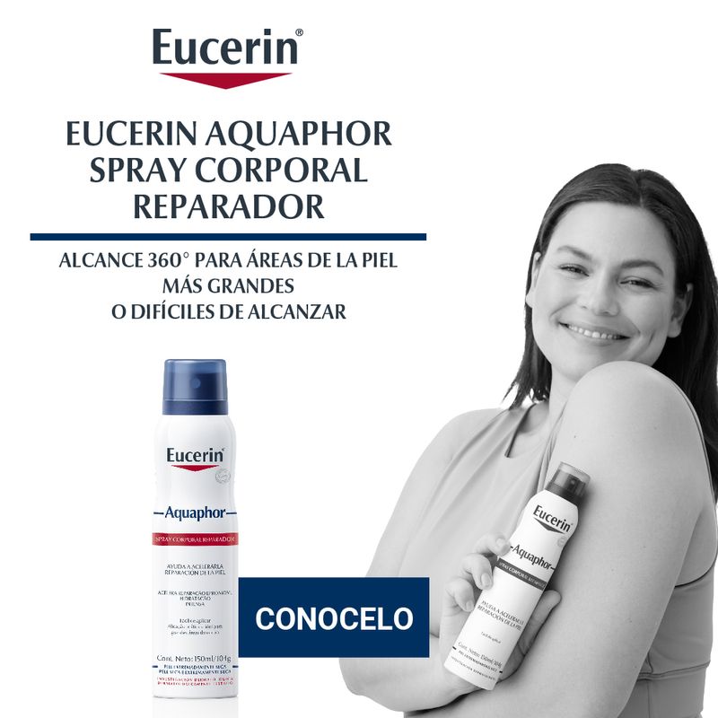 Spray corporal reparador Eucerin Farmaplus Aquaphor para piel seca x