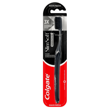 Colgate Cepillo Dental Slim Soft 3x Carbón Black Suave 1 Unidad