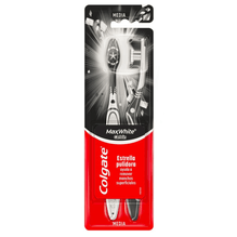 Colgate Cepillo Dental Max White Carbón Remueve Manchas 2 unidades
