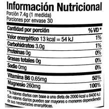Multi Magnesio Polvo Bebible Vitamina B6 220g Sabor Limón Vitamin Way