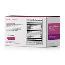 Colageno + Calcio Cabello Piel Uñas 60 Cápsulas Vitamin Way