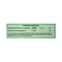 Cados Vitamina K2 Natural Fortalece Huesos 30 Comprimidos