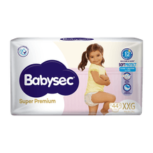 Babysec Pañales Super Premium Xxg 44 Unidades + 13 Kg