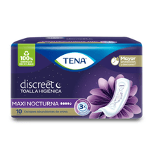 Tena Toalla Higiénica Maxi Night Discreet 10 Unidades