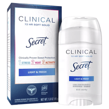 Antitranspirante en Barra Secret Clinical Strength Light &fresh 45g