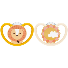 Chupete Nuk Space Animales Leon Y Sol 18-36m 2 Unidades