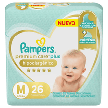 Pampers Pañales Premium Care Plus Mediano 26 Unidades