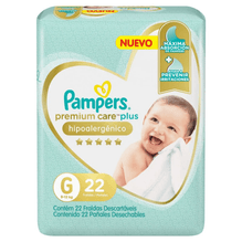 Pampers Pañales Premium Plus Care Grande X 22 Unidades