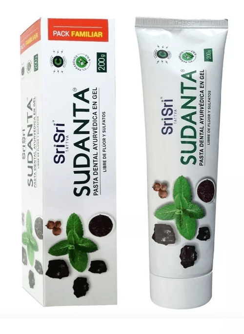 Pasta Dental Vegana Gel Sudanta Sri Sri Sin Tacc 200g