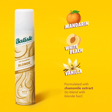 Shampoo Seco En Aerosol Batiste Light & Blonde Cabellos Rubios 108g