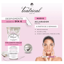 Teatrical Aclaradora Crema Facial 75ml