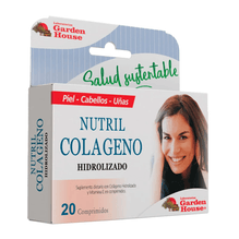 Nutril Colágeno Hidrolizado Garden House Vitamina E 20 Comprimidos