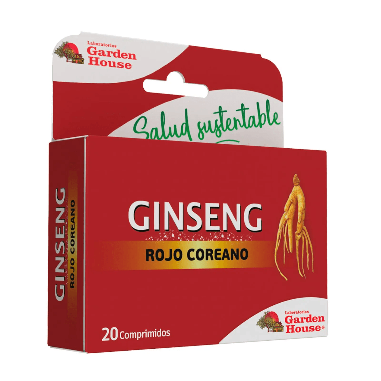 Ginseng Rojo Coreano Garden House Farmaplus Energía 20 Comprimidos ...