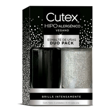 Esmalte Cutex Pack Duo Glitter Celebracion/noche Estrellada