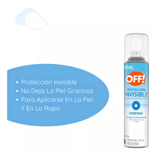Repelente Off Insectos Para Niños Protección Invisible Spray 104.5ml