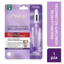 Mascarilla Facial Rellenadora Loreal Revitalift Ácido Hialurónico 28g