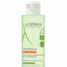 Gel Aderma Exomega Control Limpia Cuerpo Pelo 2 En 1 200ml