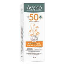 Aveno Protector Solar Gel Facial Fps 50 Para Piel Sensible