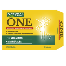 Natural Life One Multivitaminico Y Minerales Good Natural 30 tabletas