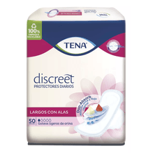 Protector Diario Tena Discreet Largo Alas Vera 50 Unidades