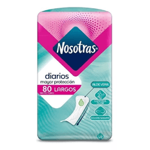 Protector Diario Nosotras Largos Con Caléndula 80 Unidades
