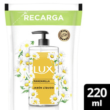 Jabón Líquido Lux Glicerina Manzanilla Refil 220ml Doypack