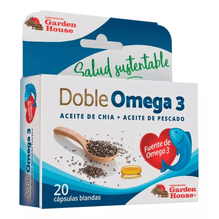 Garden House Omega 3 Aceite De Pescado + Aceite De Chía 20 cápsulas blandas