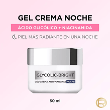 Loreal París Gel Crema Noche Anti manchas Glycolic Bright 50ml