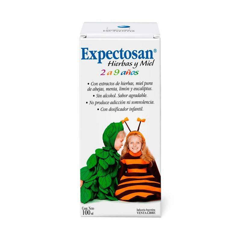 Expectosan Farmaplus Hierbas y Miel de 2 a 9 Años Jarabe para la Tos ...
