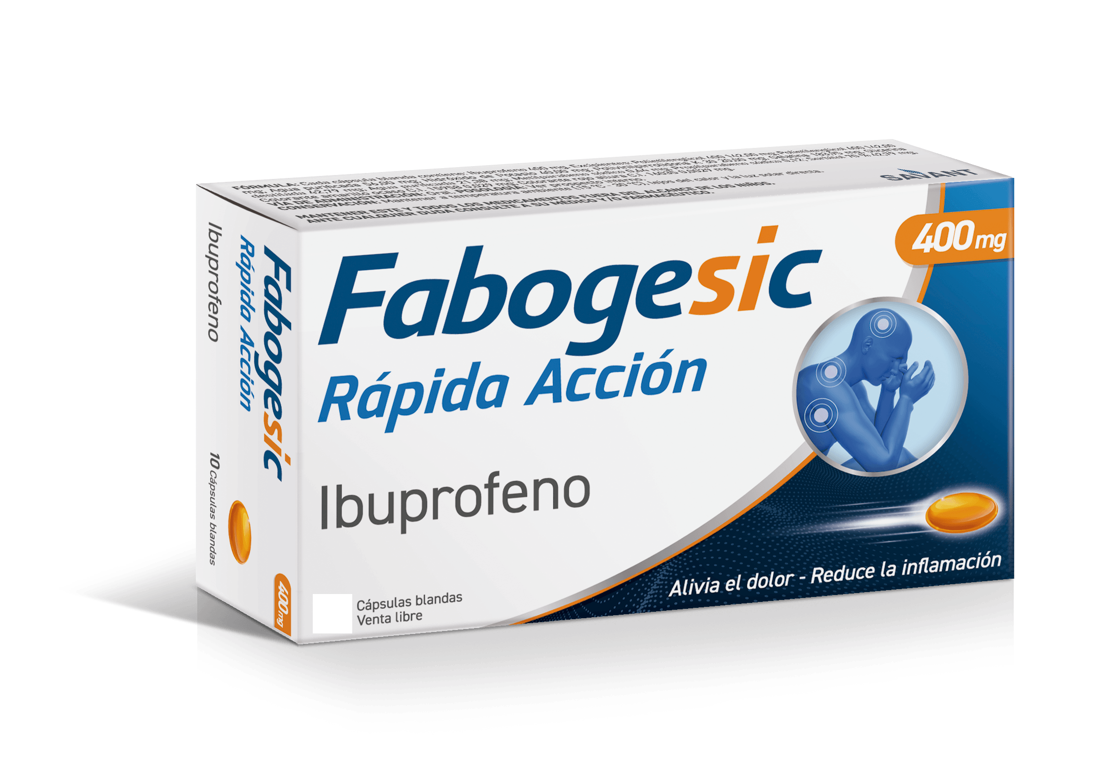 Fabogesic Farmaplus Ibuprofeno 400 Rápida Acción 60 cápsulas blandas ...