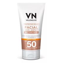 Protector Solar Facial Villeneuve Tono Medio Fps 50 50ml