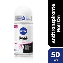 Desodorante antitranspirante femenino NIVEA Invisible Black&White Roll On x 50 ml