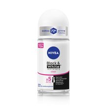Desodorante antitranspirante femenino NIVEA Invisible Black&White Roll On x 50 ml