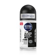 Desodorante antitranspirante NIVEA MEN Invisible B&W Roll On x 50 ml