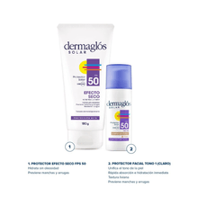 Dermaglós Solar Combo Efecto Seco + Facial Tono Claro
