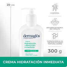 Dermaglós Corporal Crema Hidratación + Absorción Inmediata 300g