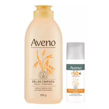 Aveno Kit Limpieza 250g + Protector Solar Facial Fps50 50ml.