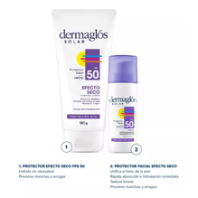 Dermaglos Solar Kit Efecto Seco Corporal Y Facial