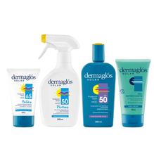 Dermaglos Solar Kit Fps 50 + Bebés + Niños + Post Solar