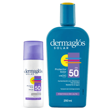 Dermaglós Kit Protección Solar Corporal Y Facial Fps 50