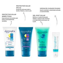 Dermaglós Kit Mini Protector Solar + Post Solar + Hipoglos
