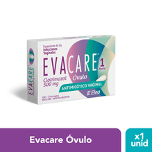 Evacare Óvulos Tratamiento de las Infecciones Vaginales 1 óvulo