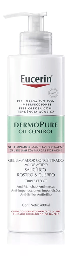 Gel Limpiador Concentrado Eucerin DermoPure Triple Effect x 400 ml
