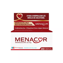 Menacor Ayuda A Controlar Niveles De Colesterol 30 Cápsulas