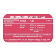 Nutri100 Vitamina D3 4000ui 30 Cápsulas Vegetales
