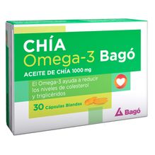 Chia Omega 3 Bagó suplemento dietario 30 cápsulas blandas