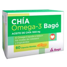 Chia Omega 3 Bagó suplemento dietario 60 cápsulas blandas